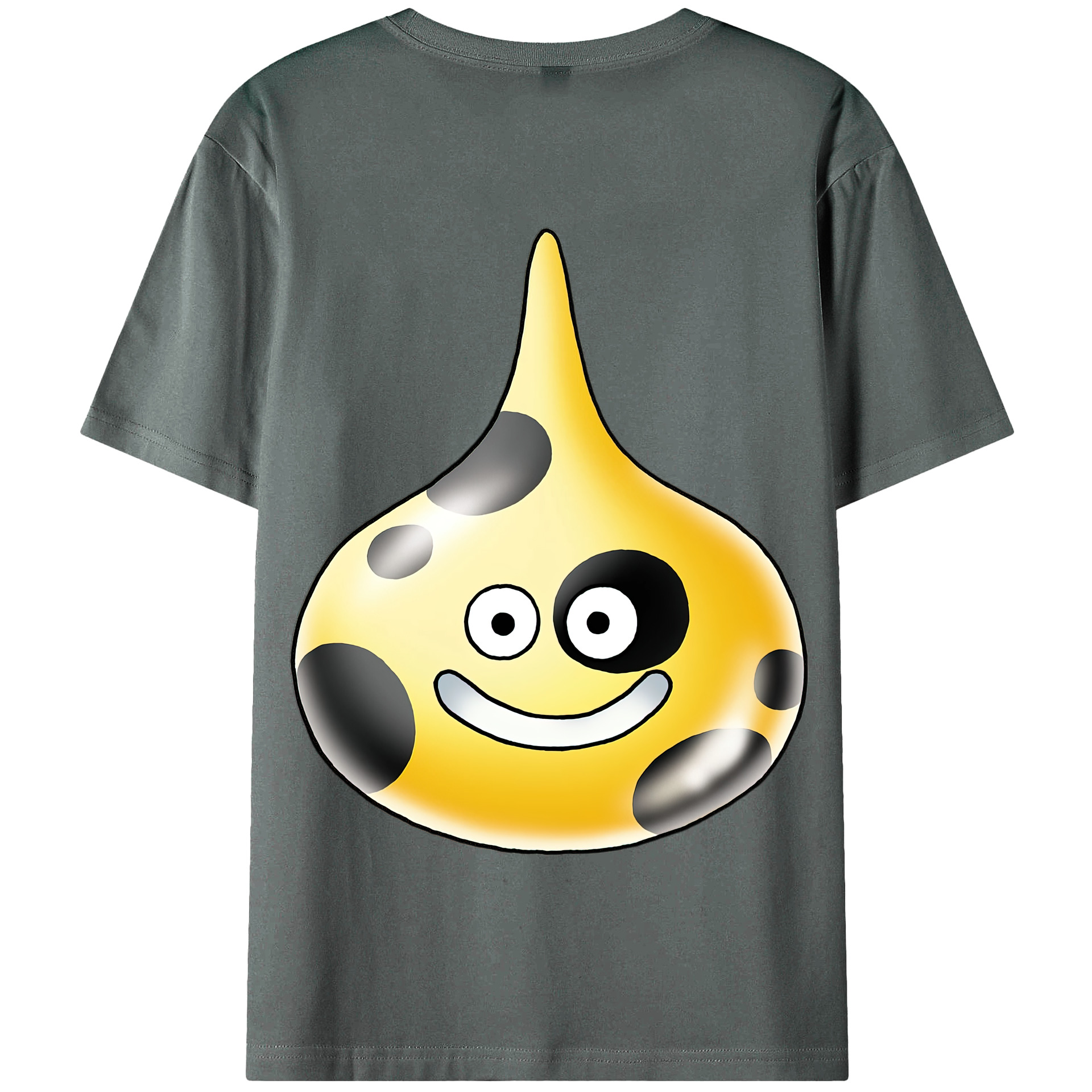 （画像用） ドラゴンクエスト Doragon Kuesuto Dragon Quest 綿100％半袖Tシャツ（背面プリント）